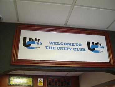 Welcome Sign Inside The Club